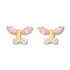 Thumbnail Image 1 of Children's Butterfly Earrings Cubic Zirconia 14K Yellow Gold