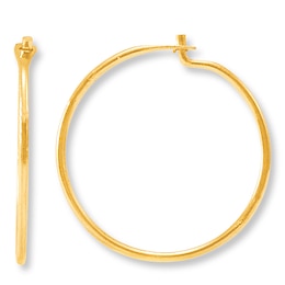Children's Hoop Earrings 14K Yellow Gold 9mm