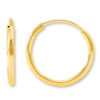 Thumbnail Image 1 of Hoop Earrings 14K Yellow Gold