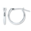 Thumbnail Image 1 of Hoop Earrings 14K White Gold