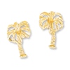 Thumbnail Image 1 of Palm Tree Earrings 14K Yellow Gold