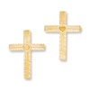 Thumbnail Image 1 of Cross Earrings 14K Yellow Gold