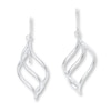 Thumbnail Image 0 of Dangle Earrings 14K White Gold