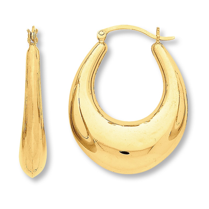 Hoop Earrings 14K Yellow Gold