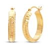 Thumbnail Image 1 of Round Hoop Earrings 14K Yellow Gold 21mm