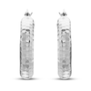 Thumbnail Image 2 of Round Hoop Earrings 14K White Gold 21mm