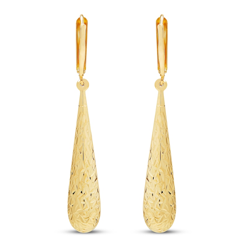 Main Image 3 of Dangle Drop Earrings 14K yellow Gold