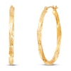 Thumbnail Image 0 of Twisted Hoop Earrings 10K Yellow Gold
