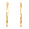 Thumbnail Image 2 of Twisted Hoop Earrings 10K Yellow Gold