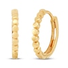 Thumbnail Image 1 of Beaded Huggie Earrings 10K Yellow Gold