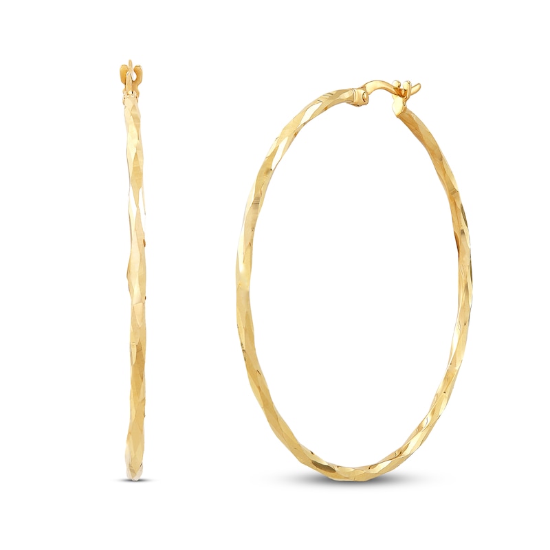 Main Image 1 of Hoop Earrings 10K Yellow Gold