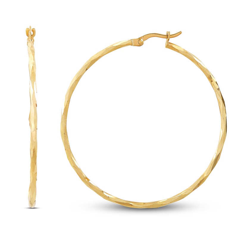 Main Image 2 of Hoop Earrings 10K Yellow Gold