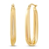 Thumbnail Image 0 of Double Oval Tube Hoop Earrings 10K Yellow Gold