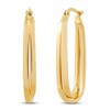 Thumbnail Image 0 of Double Oval Tube Hoop Earrings 10K Yellow Gold