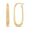 Thumbnail Image 1 of Double Oval Tube Hoop Earrings 10K Yellow Gold