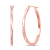 Thumbnail Image 1 of Round Hoop Earrings 10K Rose Gold