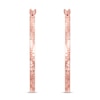 Thumbnail Image 2 of Round Hoop Earrings 10K Rose Gold