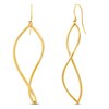 Thumbnail Image 1 of Square Open Twist Drop Earrings 10K Yellow Gold