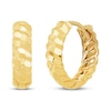 Thumbnail Image 1 of Faceted Huggie Earrings 10K Yellow Gold