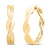 Thumbnail Image 1 of Twist Hoop Earrings 10K Yellow Gold