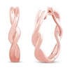 Thumbnail Image 1 of Twist Hoop Earrings 10K Rose Gold