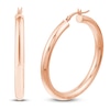 Thumbnail Image 2 of Round Hoop Earrings 14K Rose Gold