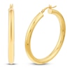 Thumbnail Image 1 of Round Hoop Earrings 14K Yellow Gold