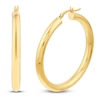 Thumbnail Image 2 of Round Hoop Earrings 14K Yellow Gold 40mm