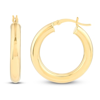 14k Gold Bamboo Hoop Earrings, Small 1/2 inch or 13mm Diameter – Gem of the  Day