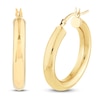 Thumbnail Image 1 of Round Hoop Earrings 14K Yellow Gold 25mm