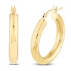 Thumbnail Image 2 of Round Hoop Earrings 14K Yellow Gold 25mm