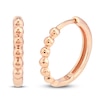 Thumbnail Image 1 of Beaded Huggie Earrings 14K Rose Gold