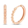 Thumbnail Image 2 of Beaded Huggie Earrings 14K Rose Gold