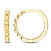 Thumbnail Image 1 of Beaded Huggie Earrings 14K Yellow Gold