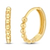 Thumbnail Image 2 of Beaded Huggie Earrings 14K Yellow Gold