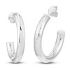 Thumbnail Image 2 of Open Hoop Earrings 14K White Gold