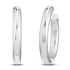 Thumbnail Image 2 of Open Hoop Earrings 14K White Gold 40mm