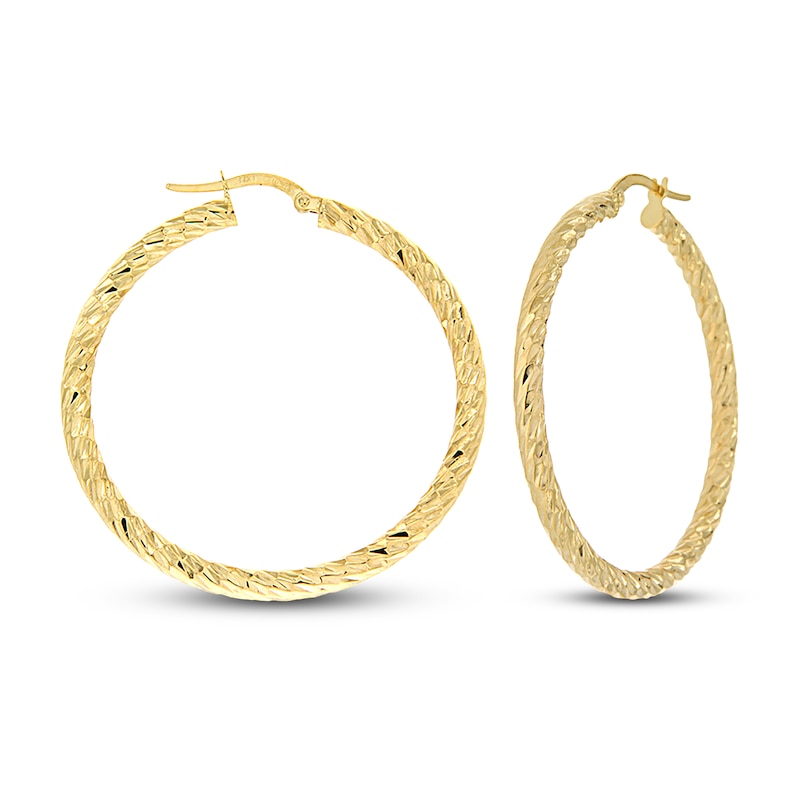 Gucci 18K Yellow Gold Gucci Link to Love 20mm Hoop Earrings