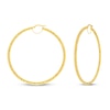 Thumbnail Image 0 of Patterned Hoop Earrings 14K Yellow Gold