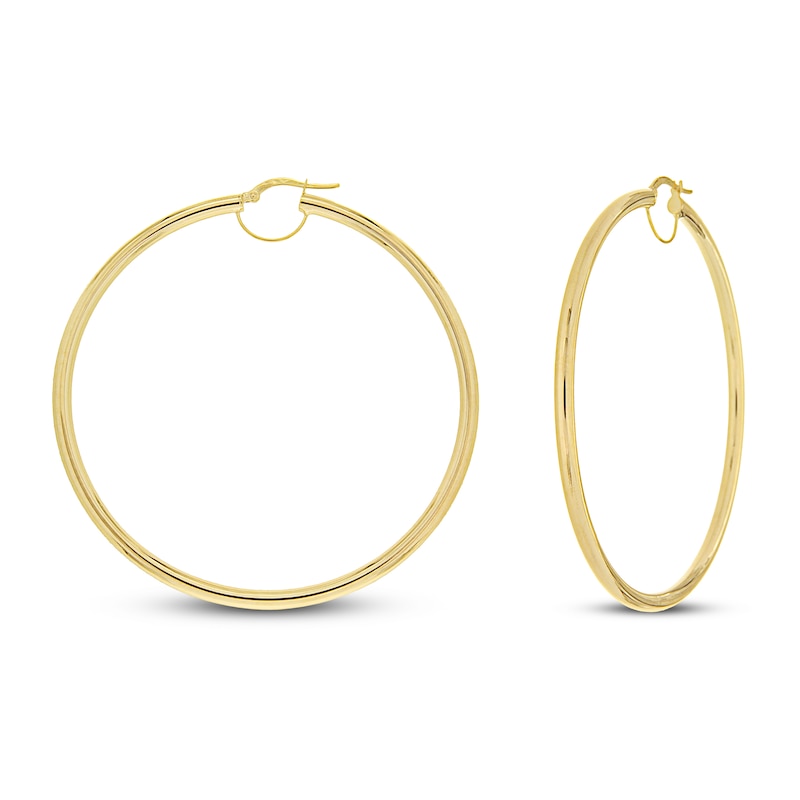 Small Thin Hoop Earring- 14K Gold