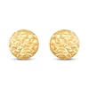 Thumbnail Image 2 of Italia D'Oro Flat Bead Stud Earrings 14K Yellow Gold