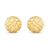Thumbnail Image 3 of Italia D'Oro Flat Bead Stud Earrings 14K Yellow Gold