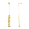 Thumbnail Image 2 of Italia D'Oro Rectangle Bar Drop Earrings 14K Yellow Gold