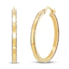 Thumbnail Image 0 of Italia D'Oro Fancy Round Hoop Earrings 14K Yellow Gold