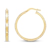 Thumbnail Image 1 of Italia D'Oro Fancy Round Hoop Earrings 14K Yellow Gold