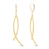 Thumbnail Image 1 of Italia D'Oro Curved Dangle Earrings 14K Yellow Gold