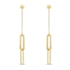 Thumbnail Image 1 of Italia D'Oro Oval Link Drop Earrings 14K Yellow Gold