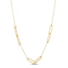 Thumbnail Image 0 of Italia D'Oro Oval Link Necklace 14K Yellow Gold 24"