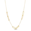 Thumbnail Image 0 of Italia D'Oro Oval Link Necklace 14K Yellow Gold 24"