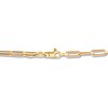 Thumbnail Image 2 of Italia D'Oro Hollow Paper Clip Chain Necklace 14K Yellow Gold 24"